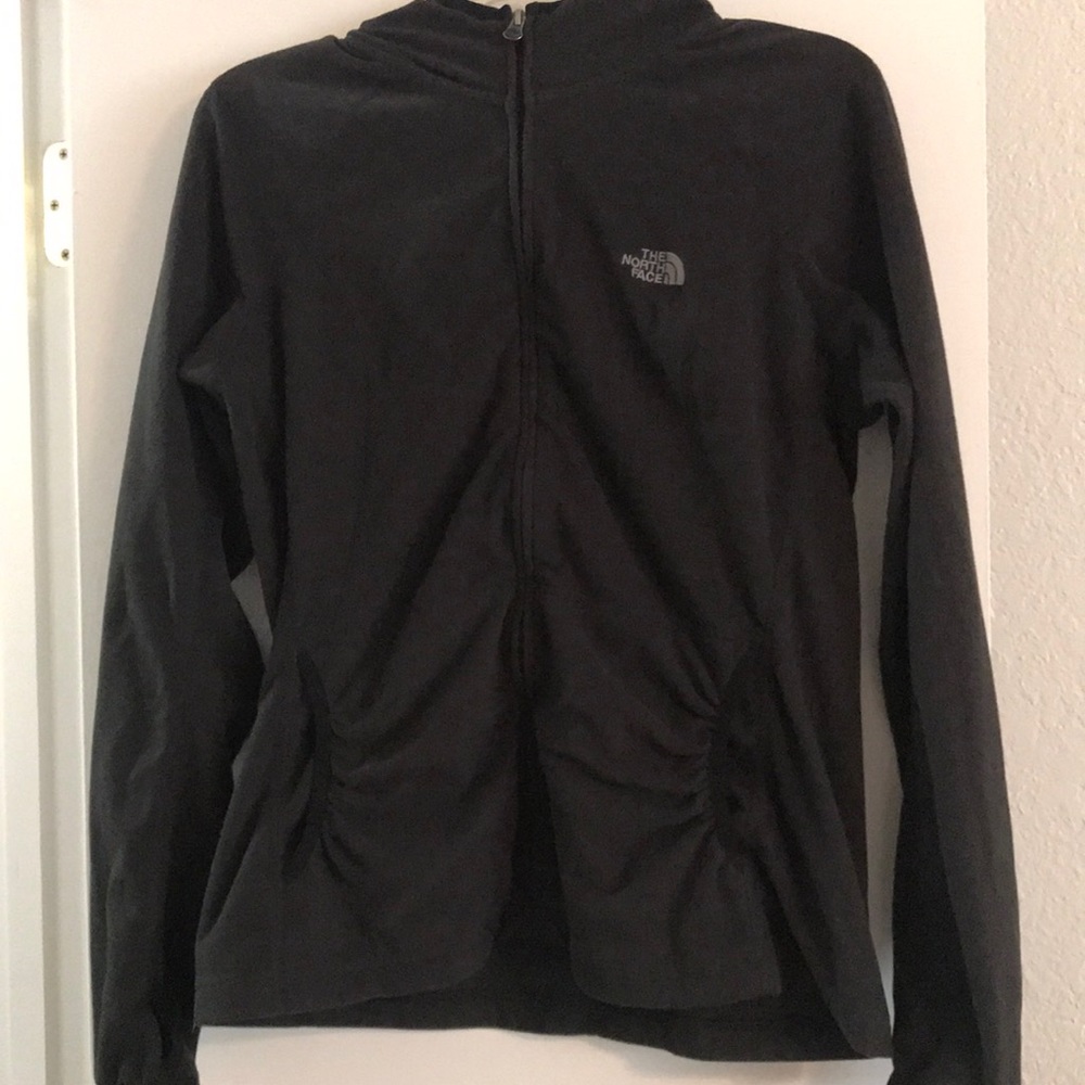 Black Hooded North Face Jacket TKA 100